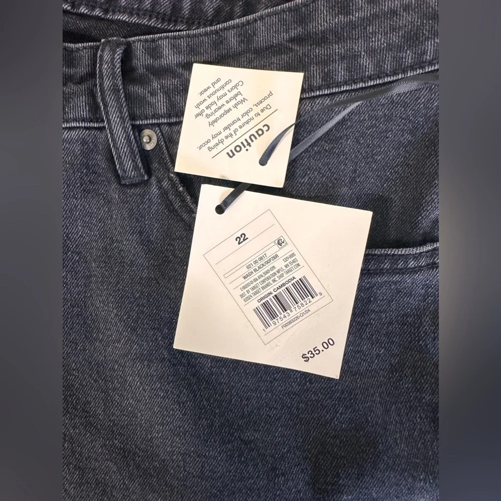 Women’s Ava & Viv high rise 90’s straight stretch no gap waistband‎  READ INFO - Picture 11 of 13